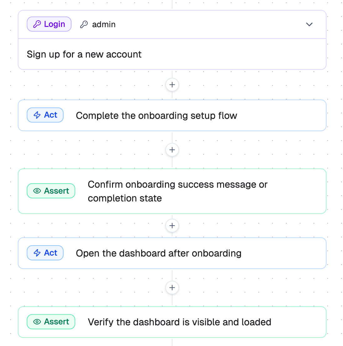 TesterArmy step editor